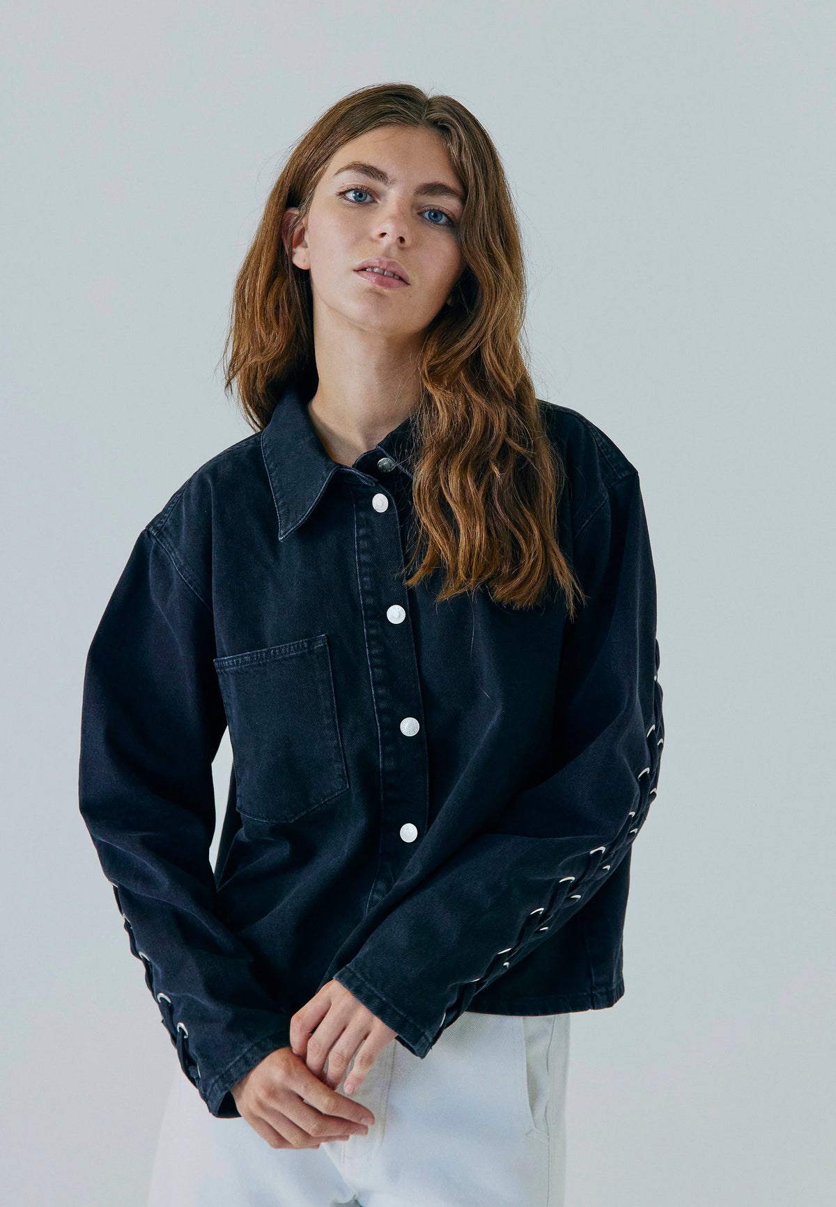 Kenzie Lace Denim Shirt