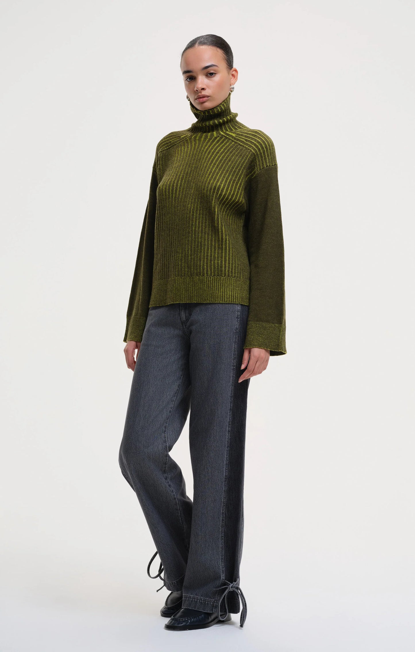 Kiva Turtle Neck Rib