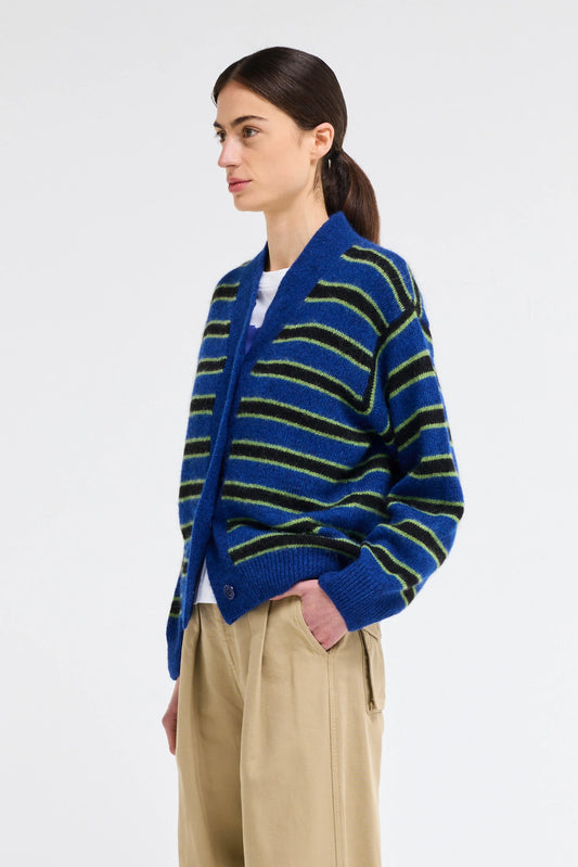 Dolphin Striped Cardigan