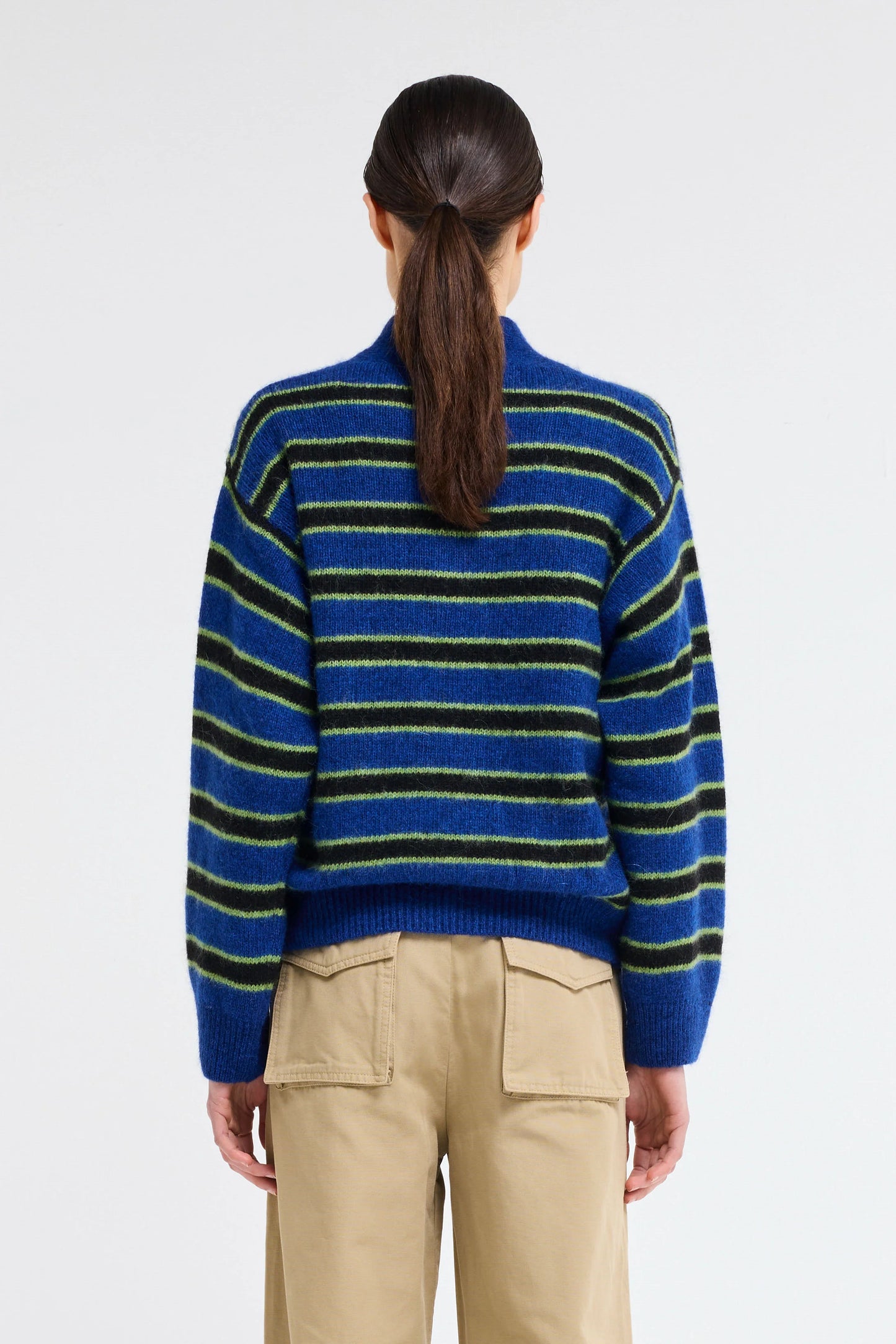 Dolphin Striped Cardigan
