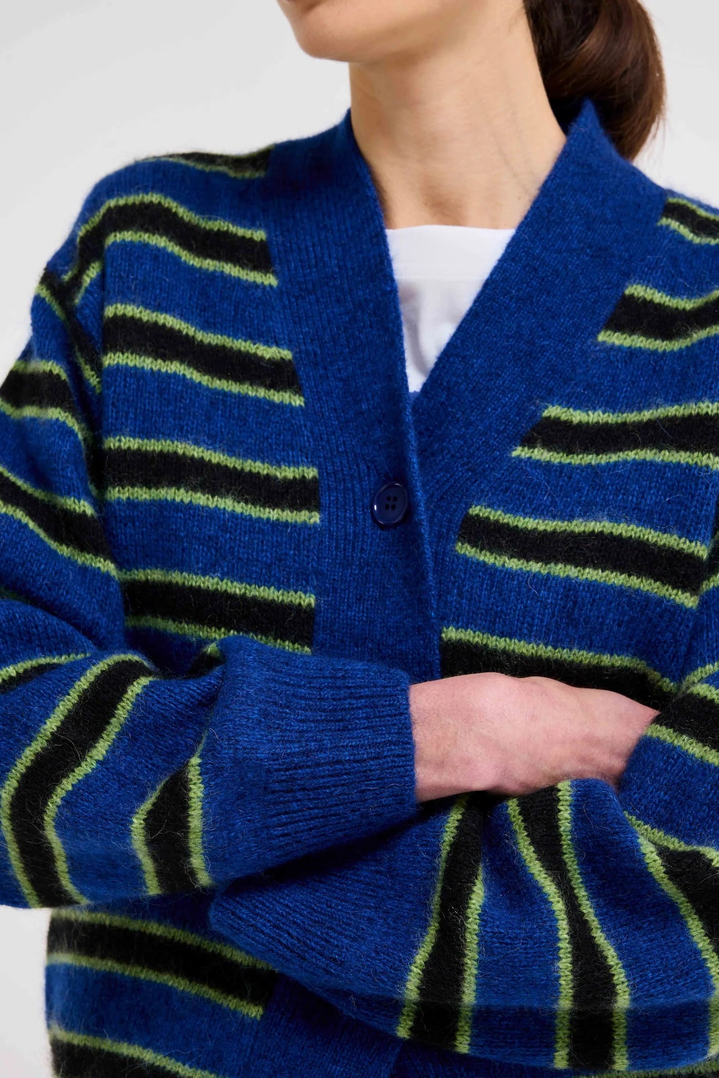 Dolphin Striped Cardigan