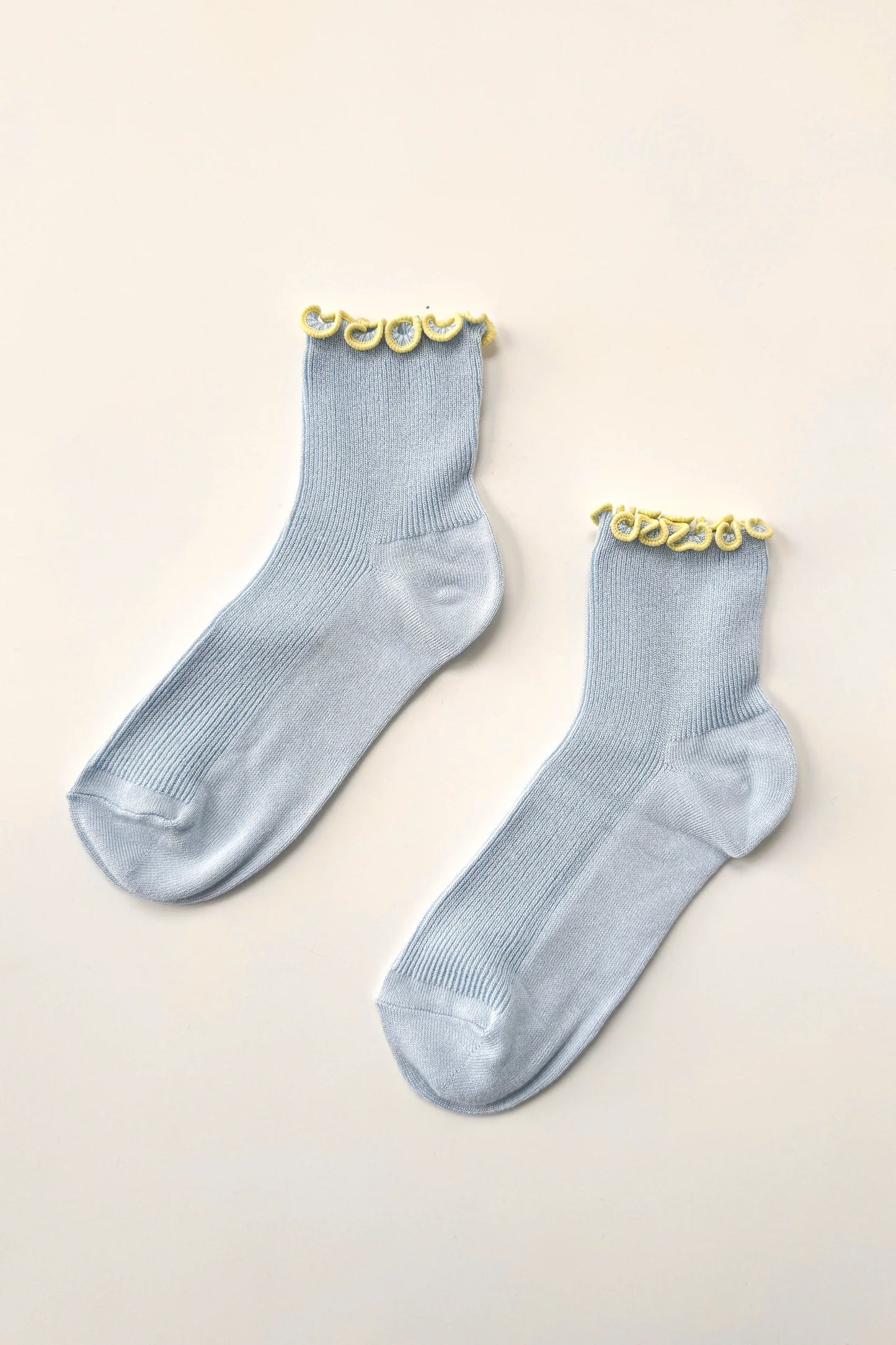 Petite Ruffled Modal Socks