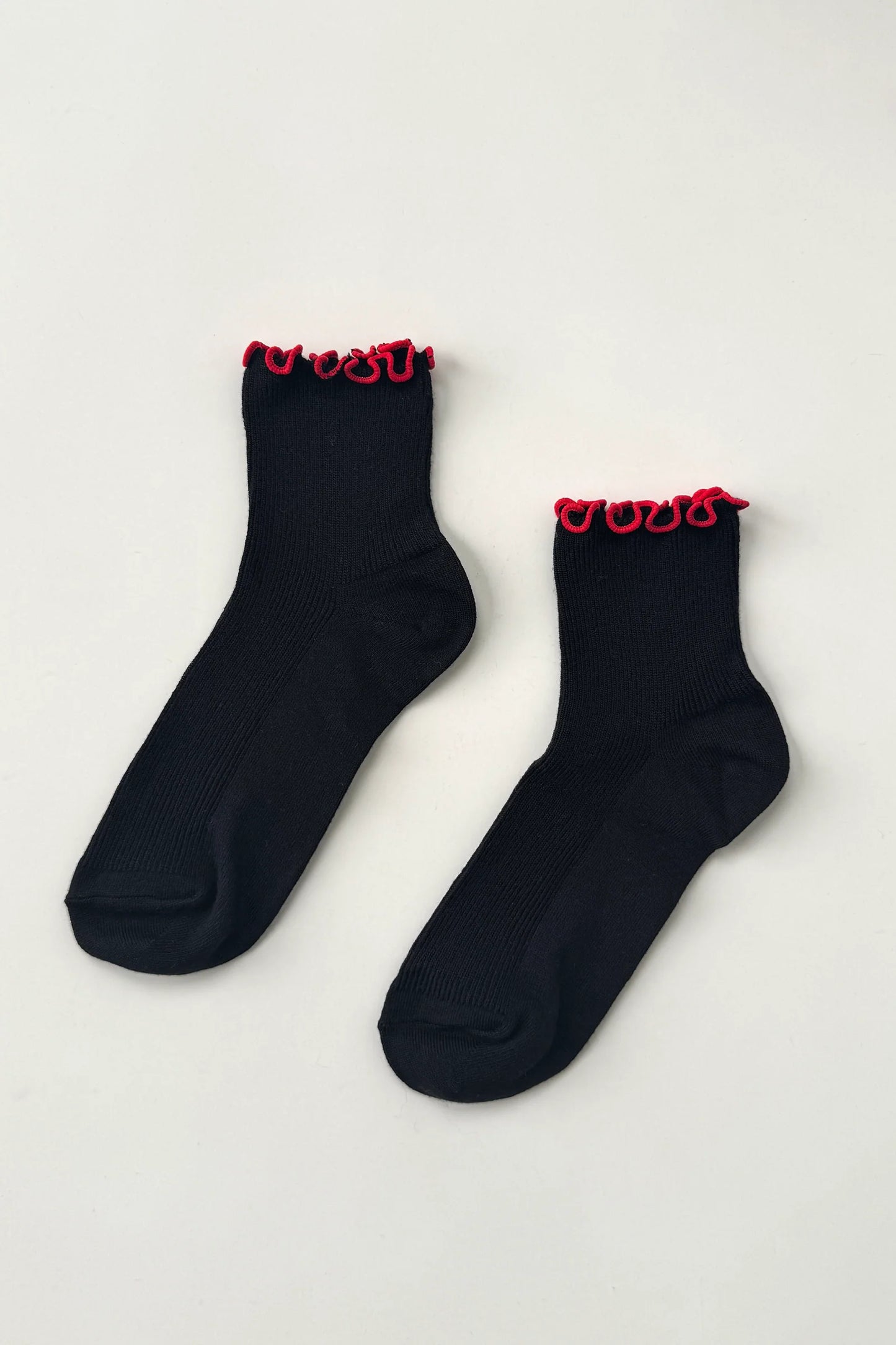 Petite Ruffled Modal Socks