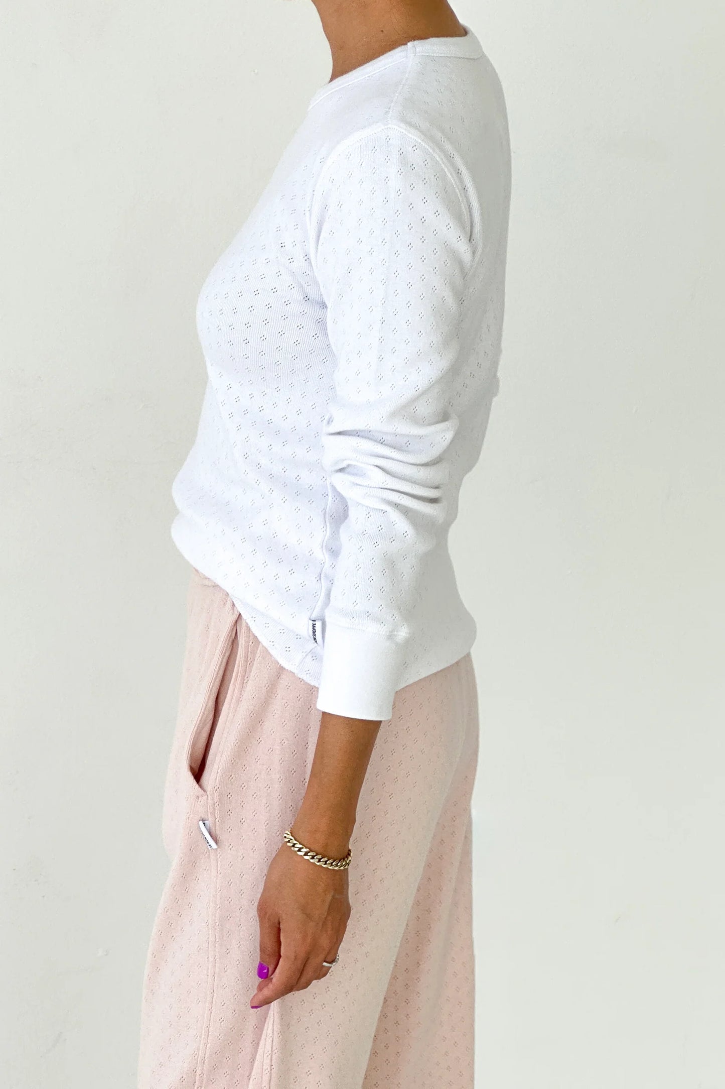 Pointelle Fundamental Tee