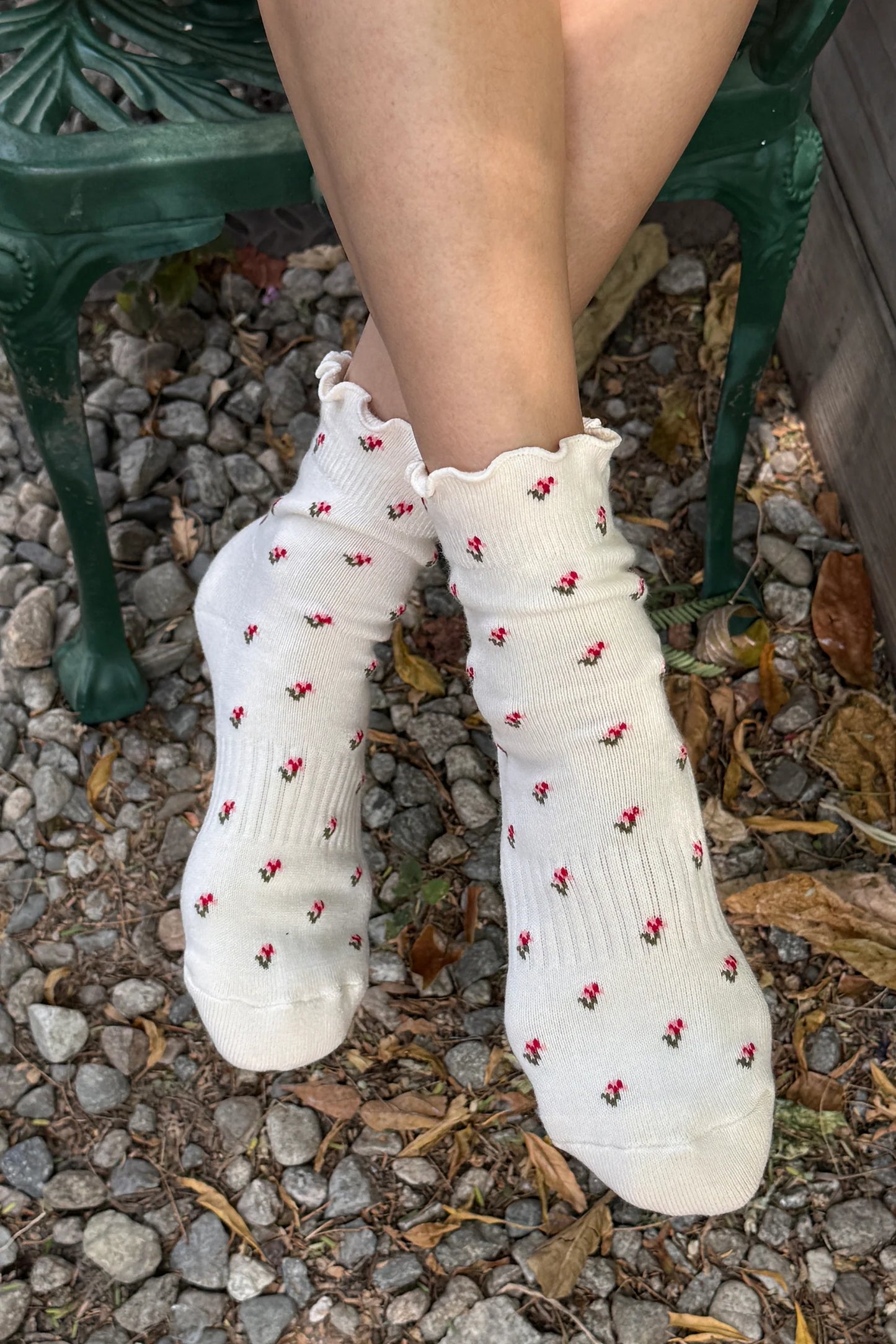 Ruffle Hugger Crew Socks