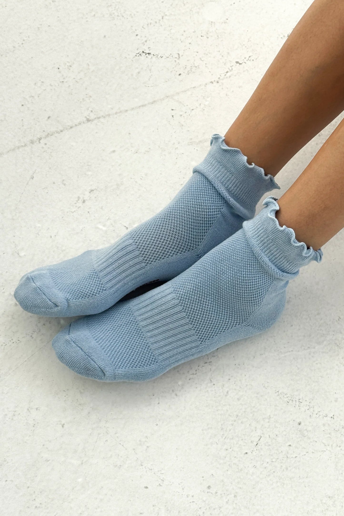 Ruffle Hugger Crew Socks