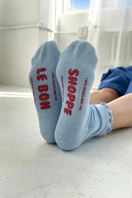 Ruffle Hugger Crew Socks
