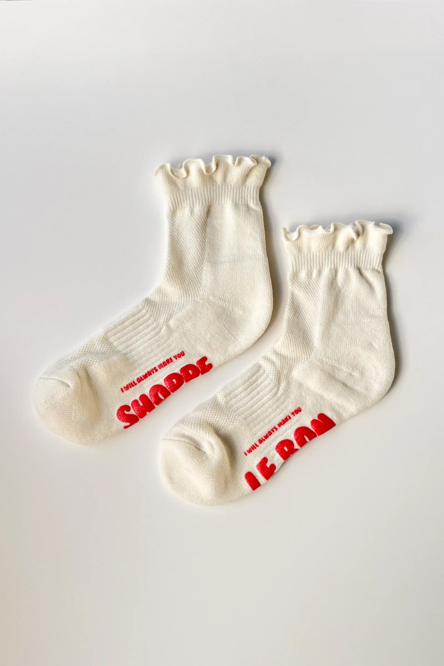 Ruffle Hugger Crew Socks