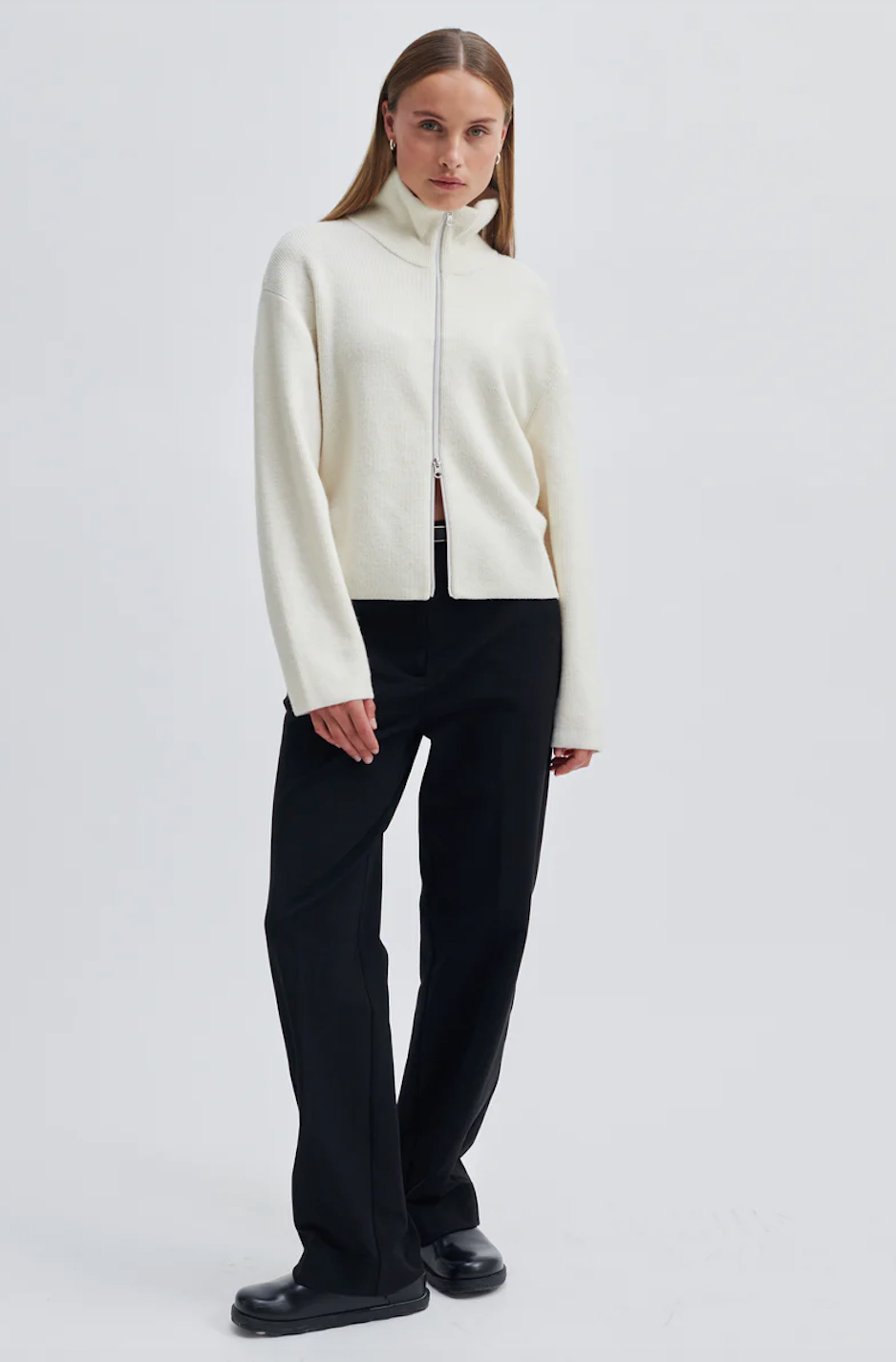 Alvera Knit Zip T-Neck