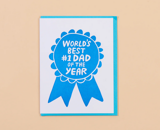 World's Best #1 Dad Card