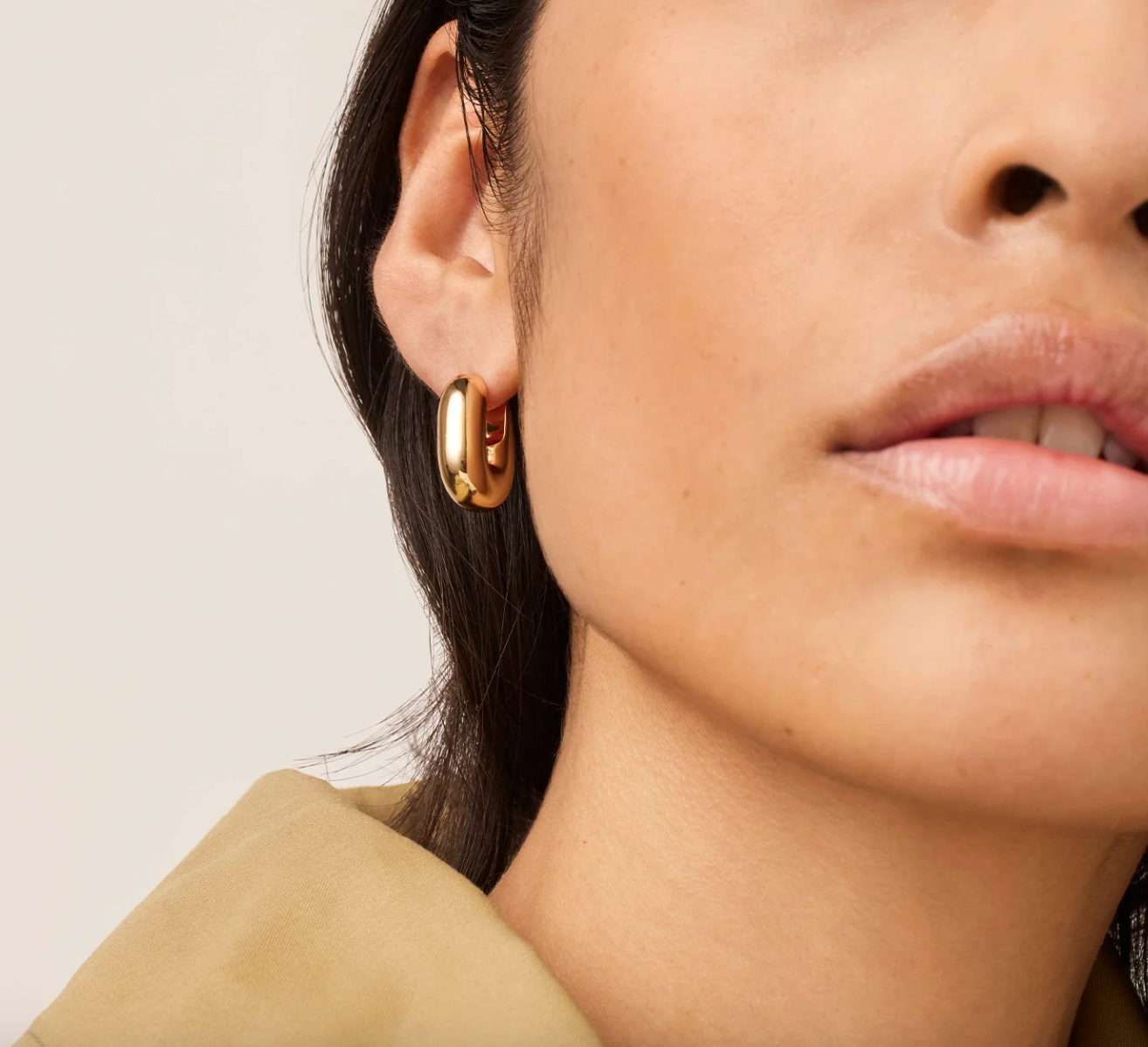 Puffy U-Link Earrings