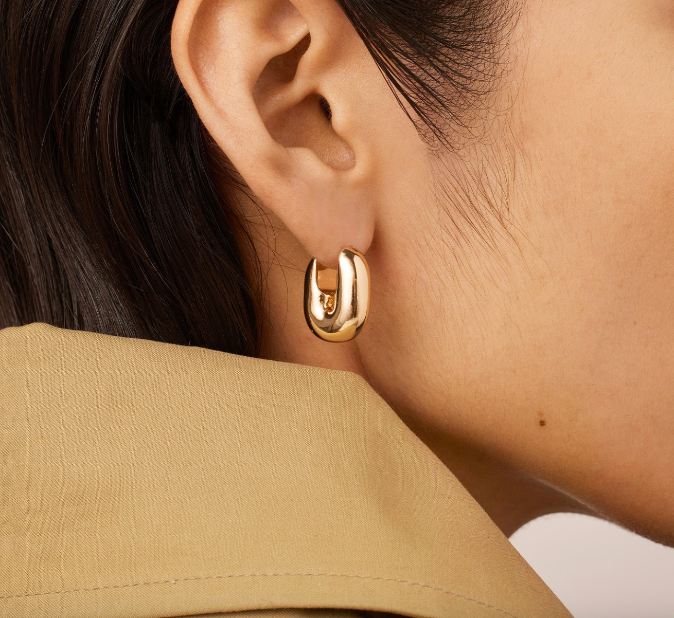 Puffy U-Link Earrings