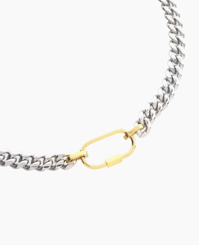 Sleek Carabiner Anne Mix Necklace