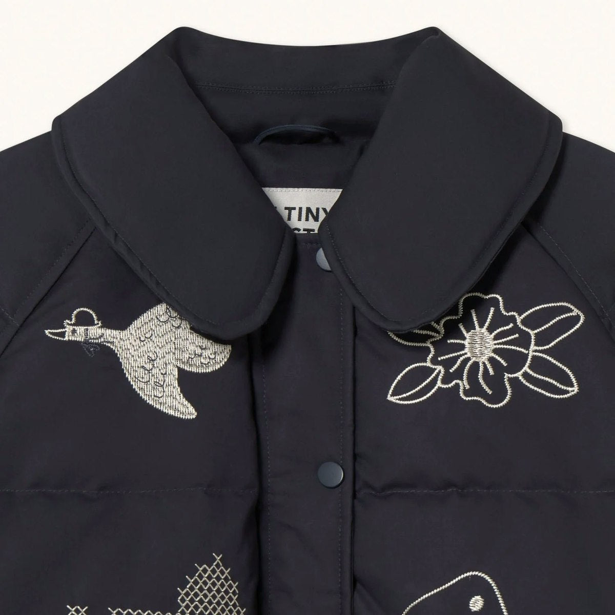 Embroidered Down Jacket