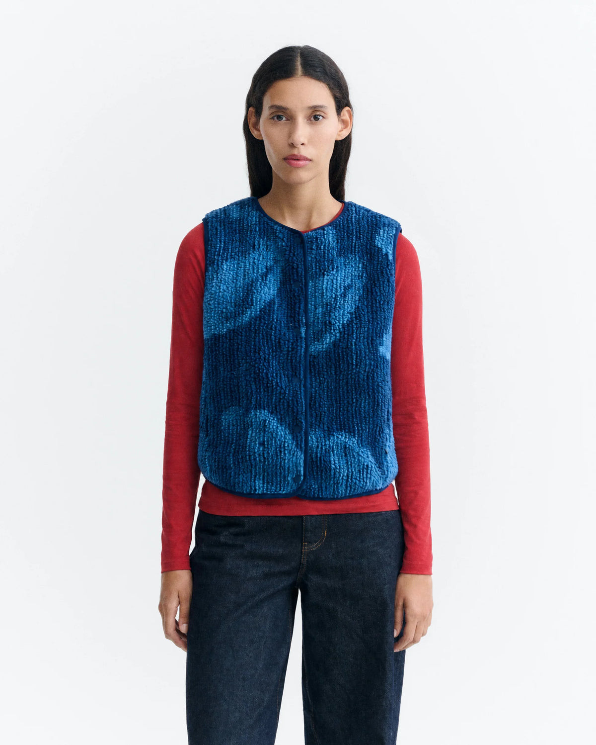Blue Lotus Jacquard Jay Vest