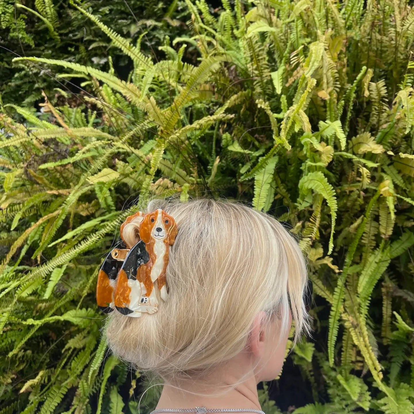 Hand Painted Hair Clip