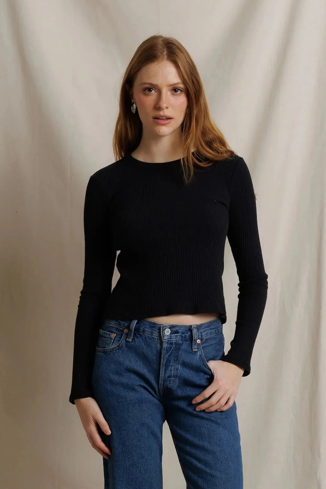 Flora Sweater Rib Top