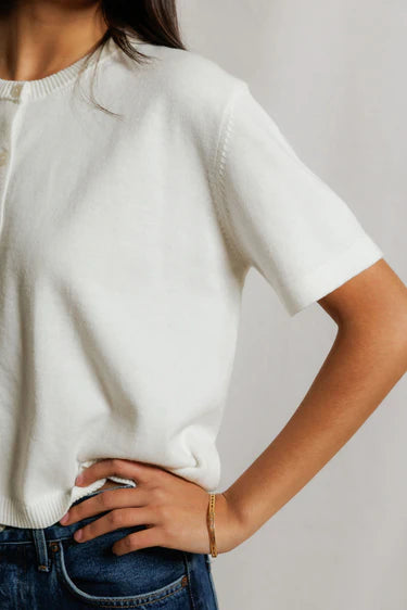 Maude Cotton Short Sleeve Cardigan