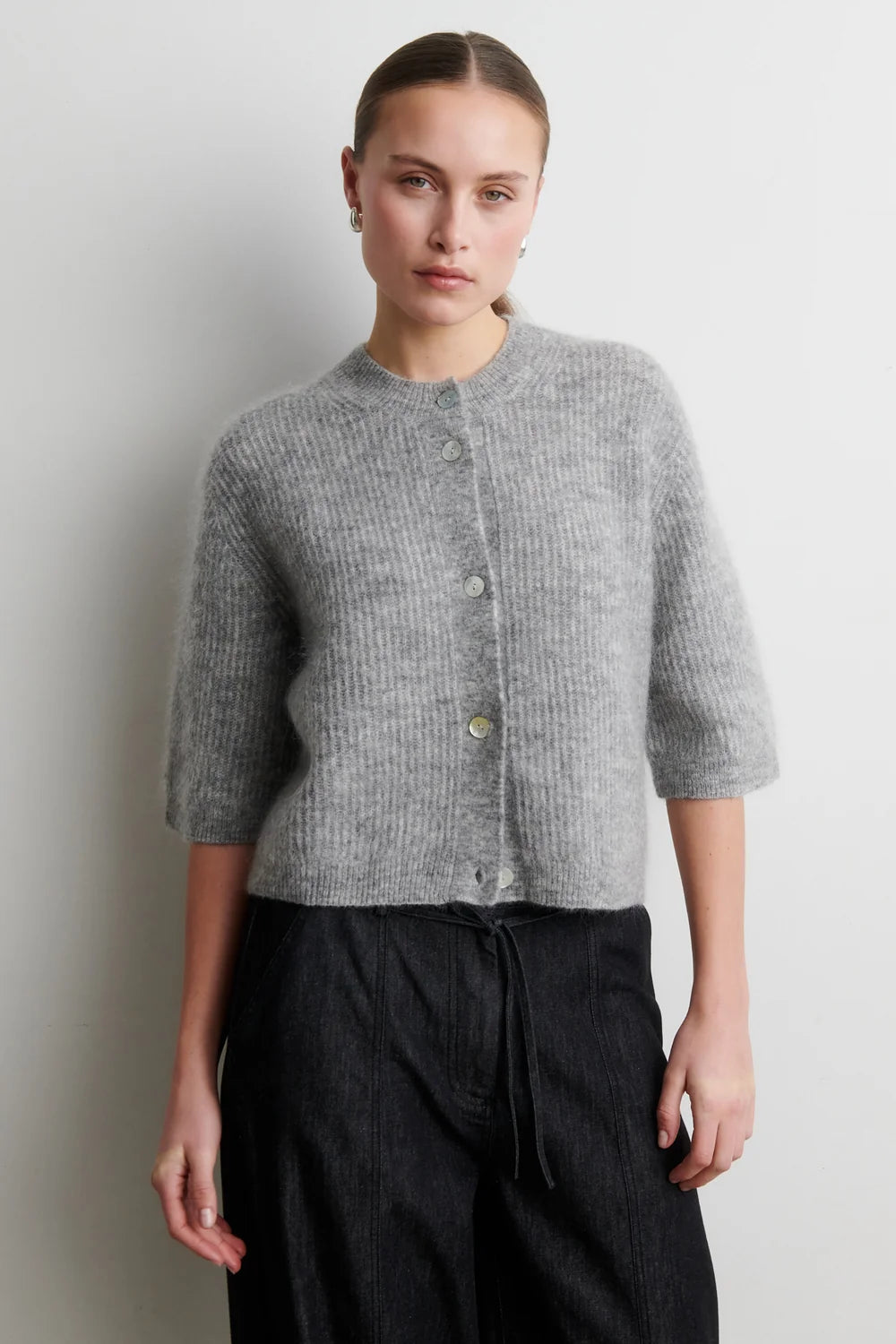 Andrea Knit Rib Cardigan