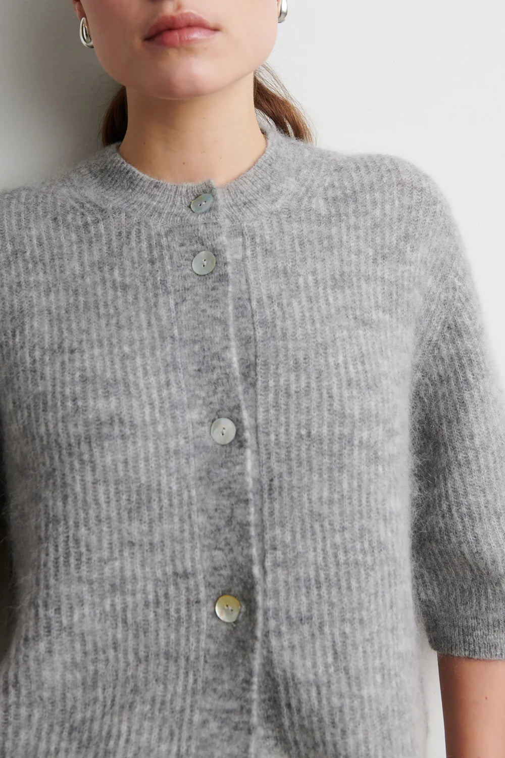 Andrea Knit Rib Cardigan