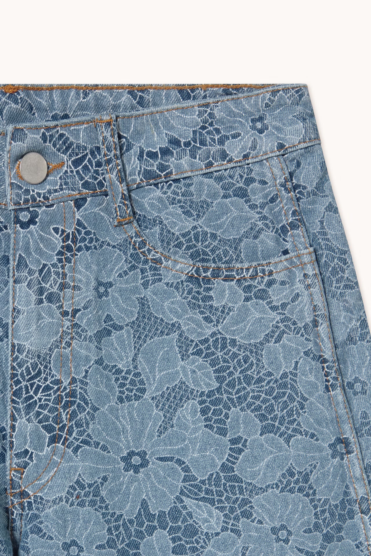 Lace Barrel Denim