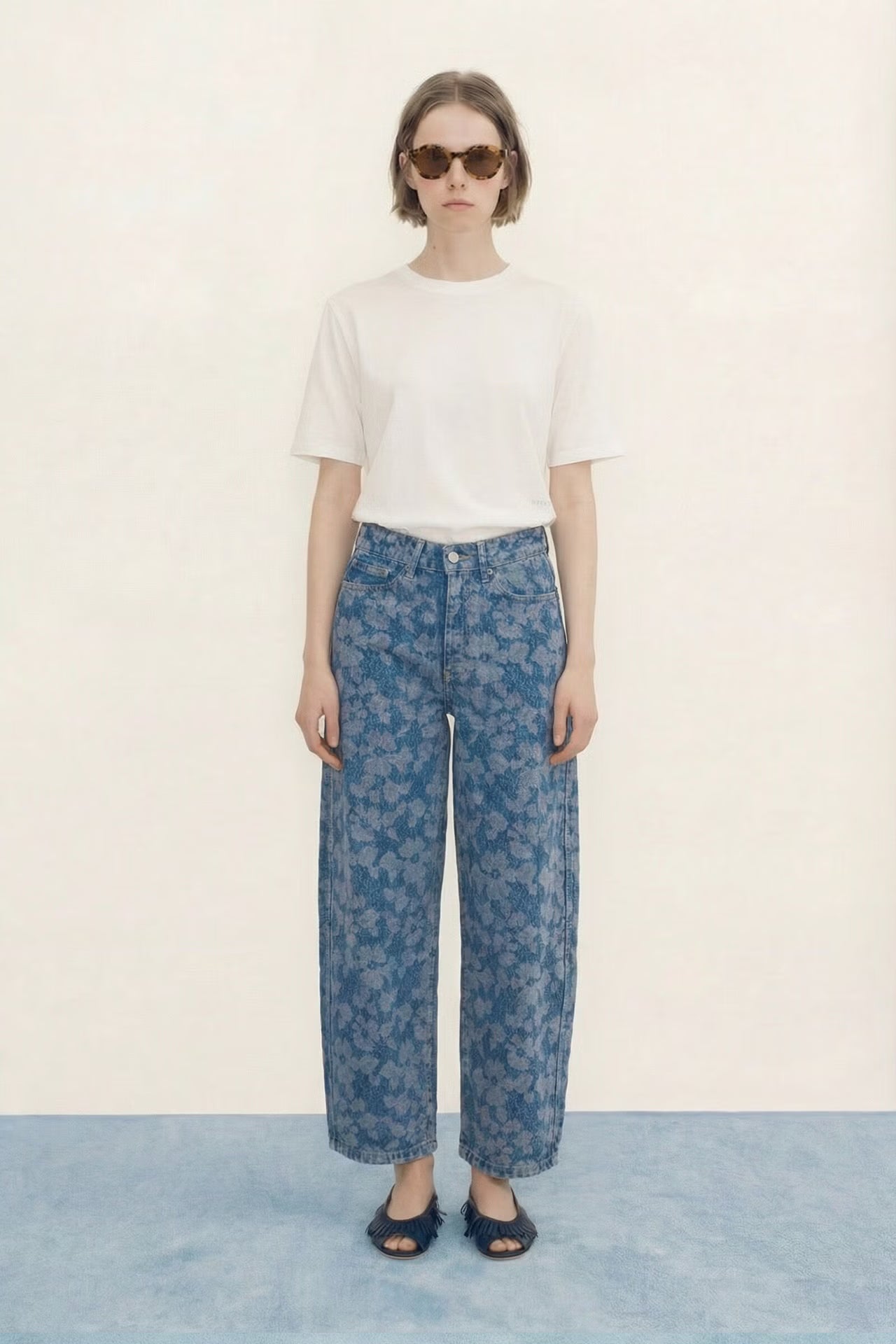 Lace Barrel Denim