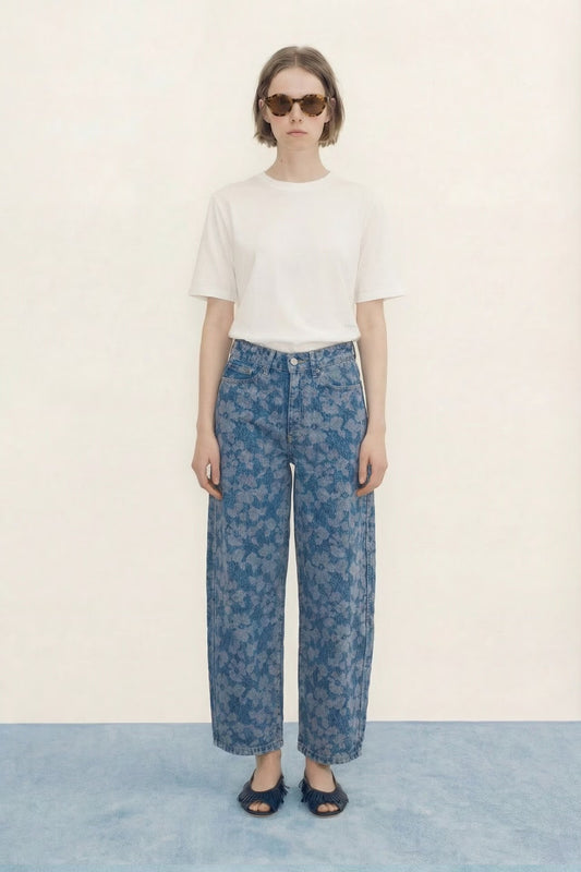 Lace Barrel Denim