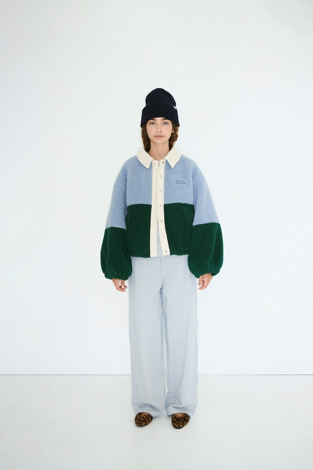 Color Blocked Sherpa Jacket