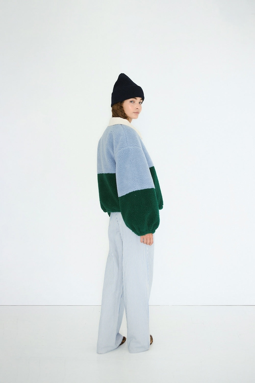 Color Blocked Sherpa Jacket