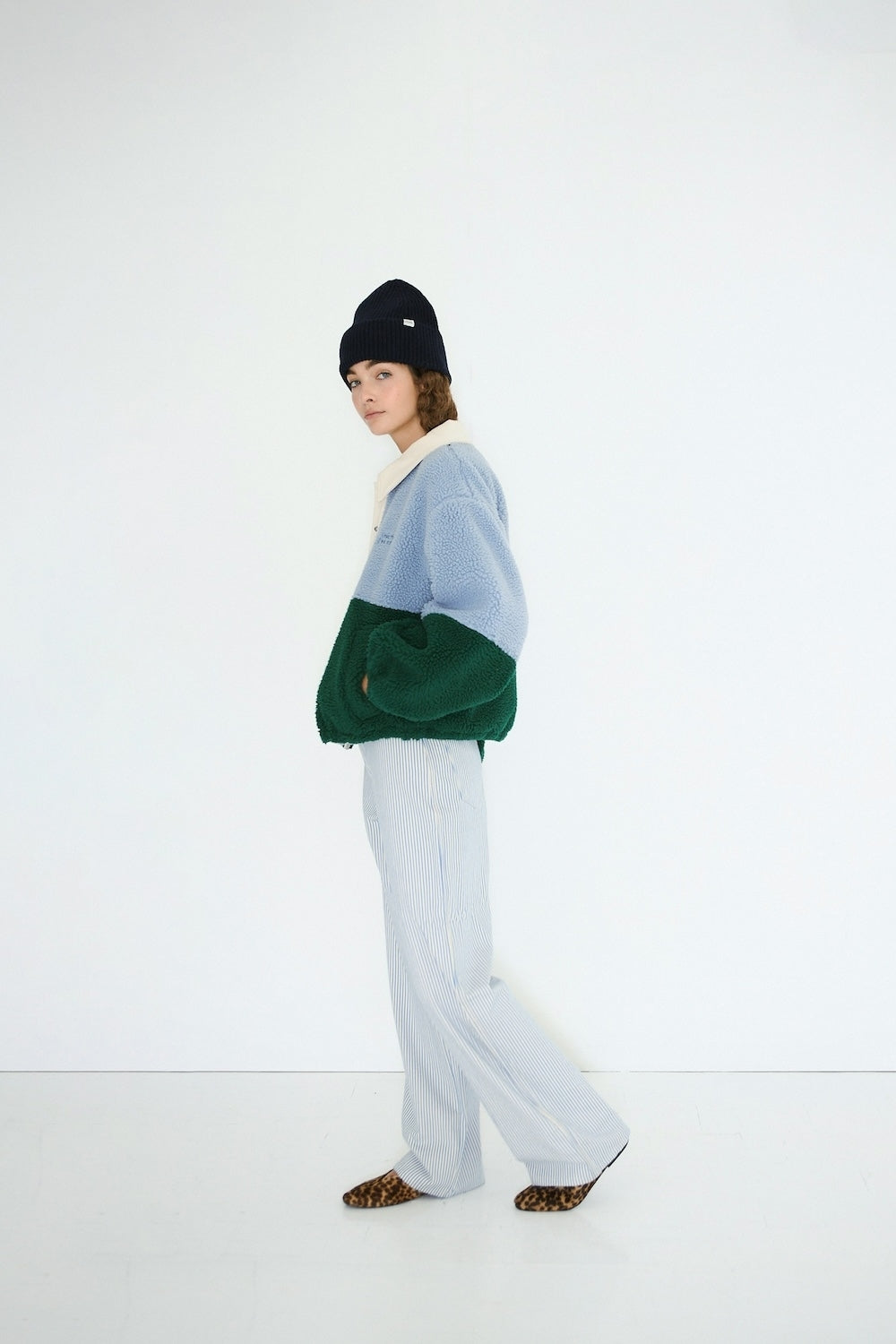 Color Blocked Sherpa Jacket