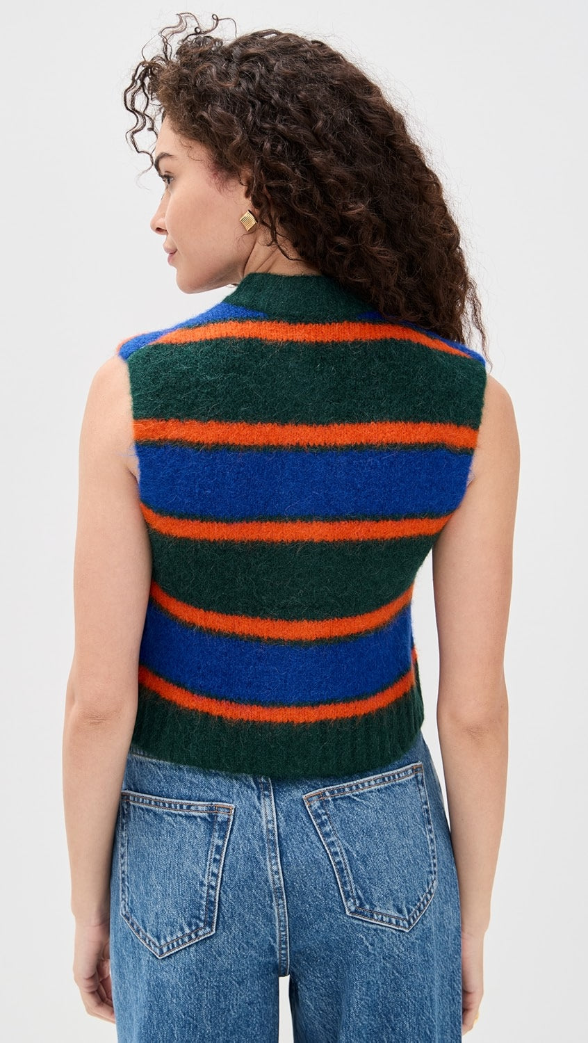 Striped Knit Vest