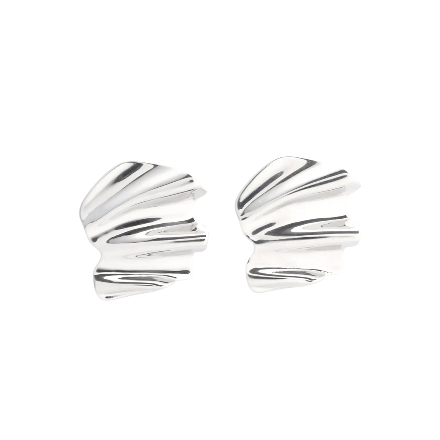 Wave of Silver Earrings