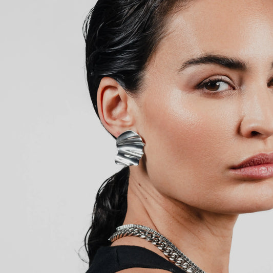 Wave of Silver Earrings