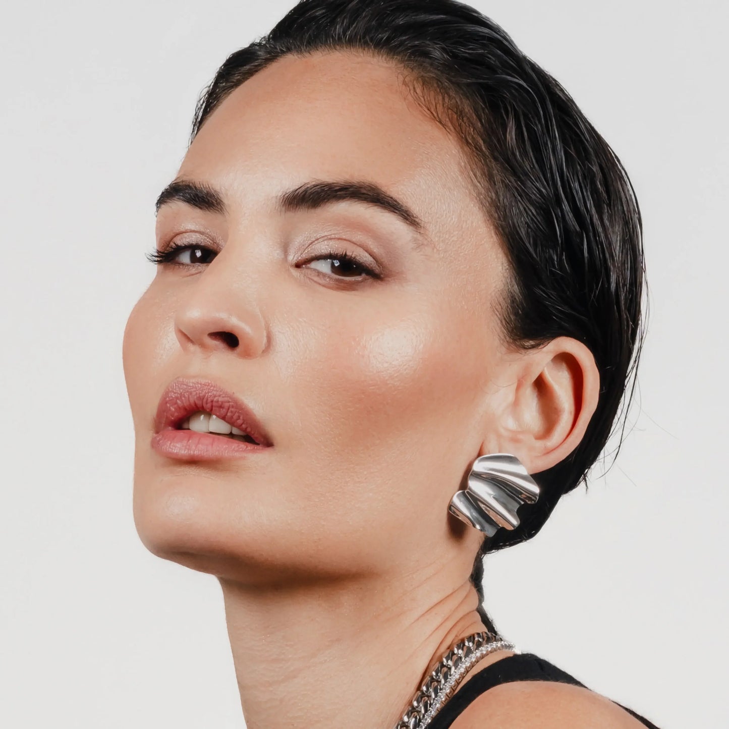 Wave of Silver Earrings