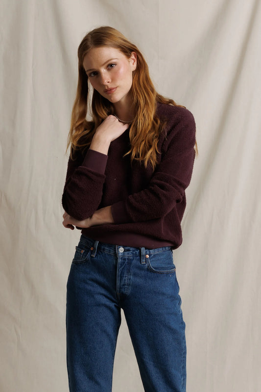 Ziggy Reverse Fleece Crew